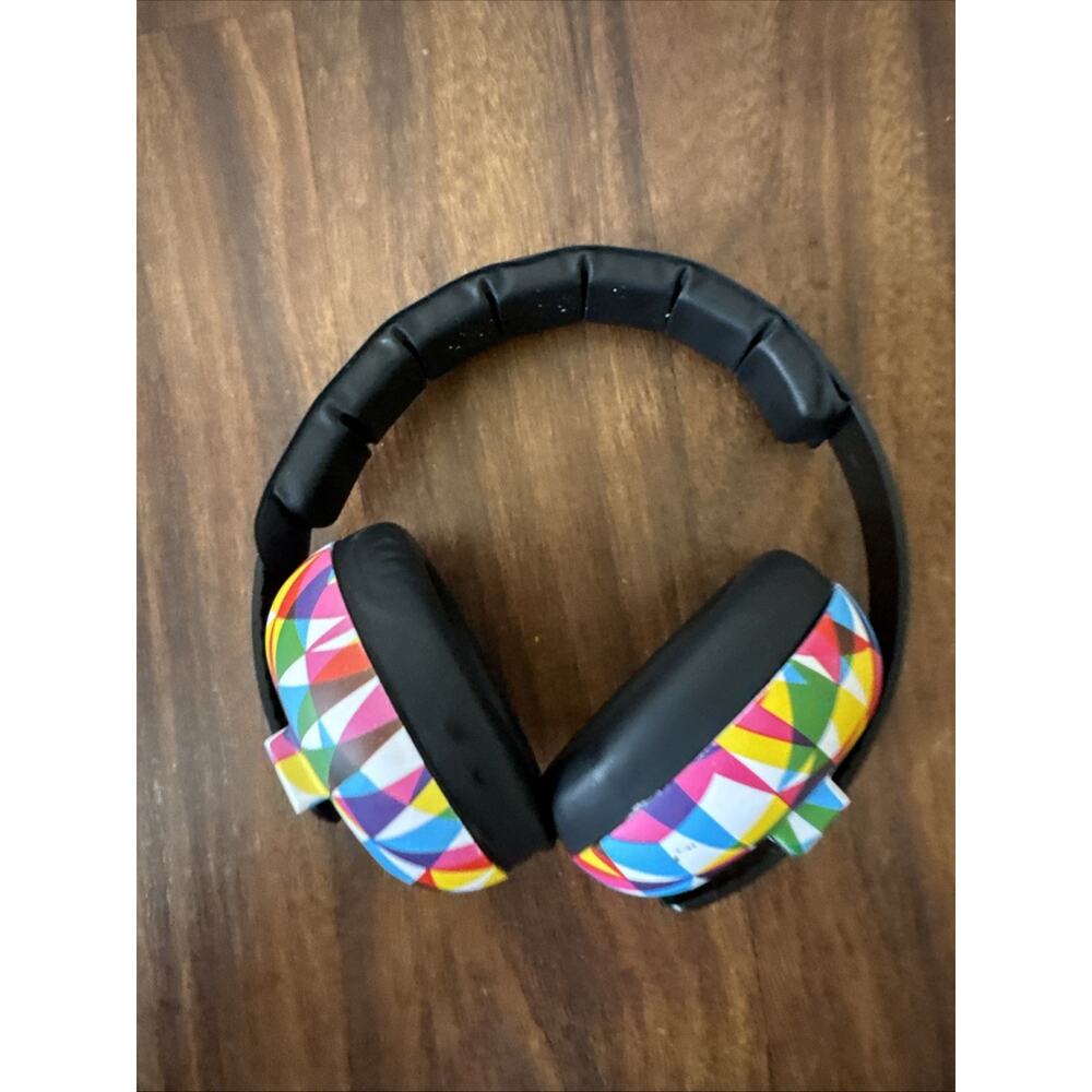 Baby Banz Infant Ear Protection Kaleidoscope multi colored Cushioned Sku-41